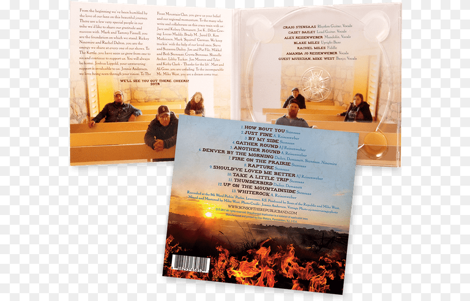 Sons Of The Republic Fire On The Prairie Cd Digipak Flyer, Advertisement, Poster, Adult, Male Free Png Download