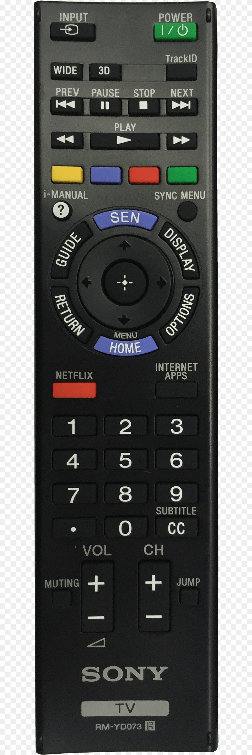 Sony 2015 Tv Remote, Electronics, Remote Control Free Transparent Png