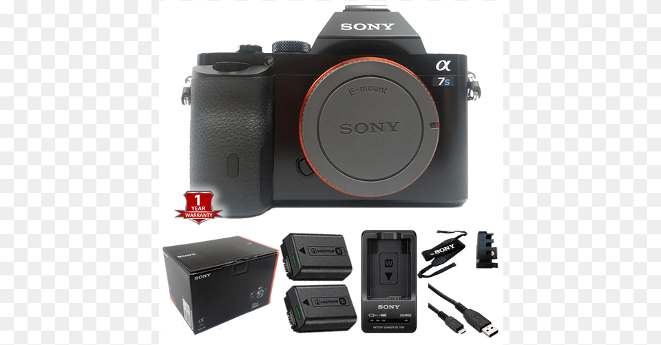 Sony A7s Wi Fi Mirrorless Slr Camera Body W Fe 24, Electronics, Digital Camera Png Image