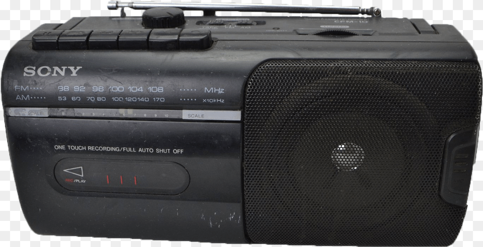 Sony Cfm 10 Portable Cassette Amfm Radio Speaker System Boombox, Camera, Electronics, Tape Player, Cassette Player Png Image