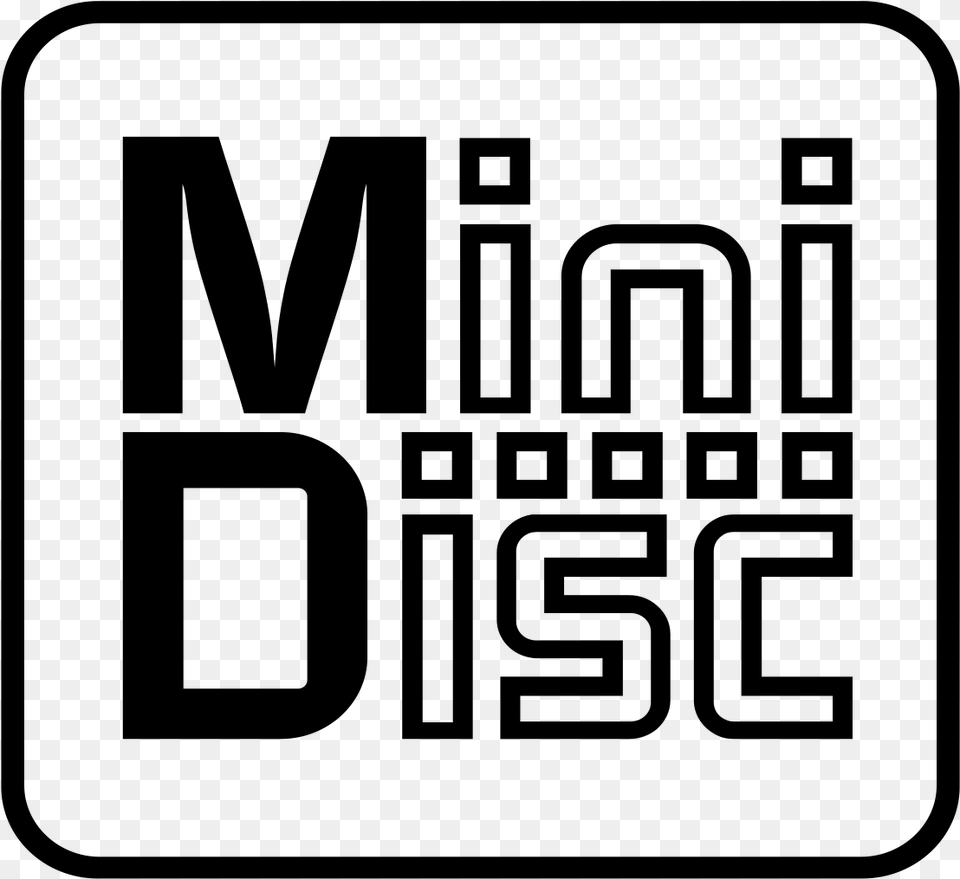 Sony Mini Disc Logo, Gray Free Png Download