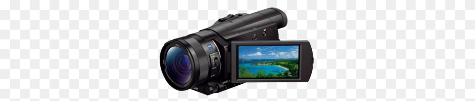 Sony New Camcorder, Video Camera, Camera, Electronics, Screen Free Png Download