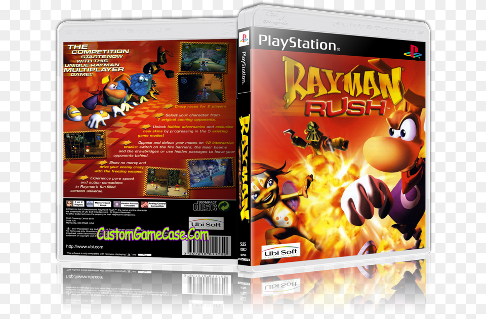 Sony Playstation 1 Psx Ps1 Rayman Rush Ps1 Cover, Advertisement, Poster, Face, Head Free Png