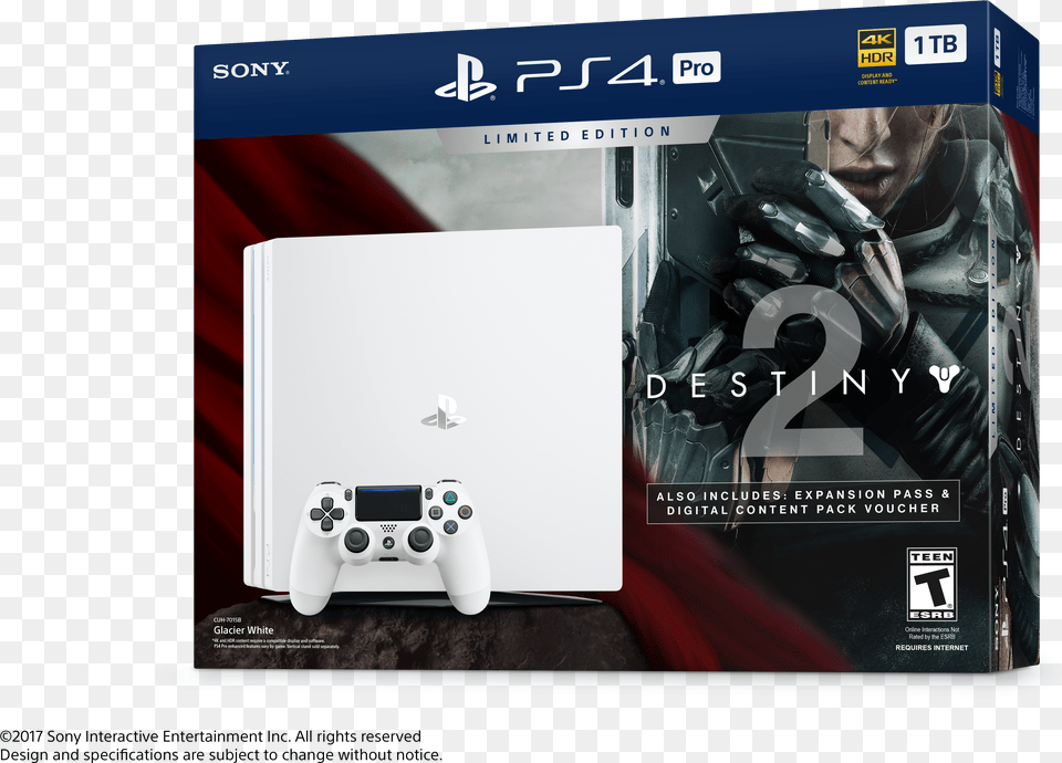 Sony Playstation 4 Pro 1tb Limited Edition Destiny Free Png Download