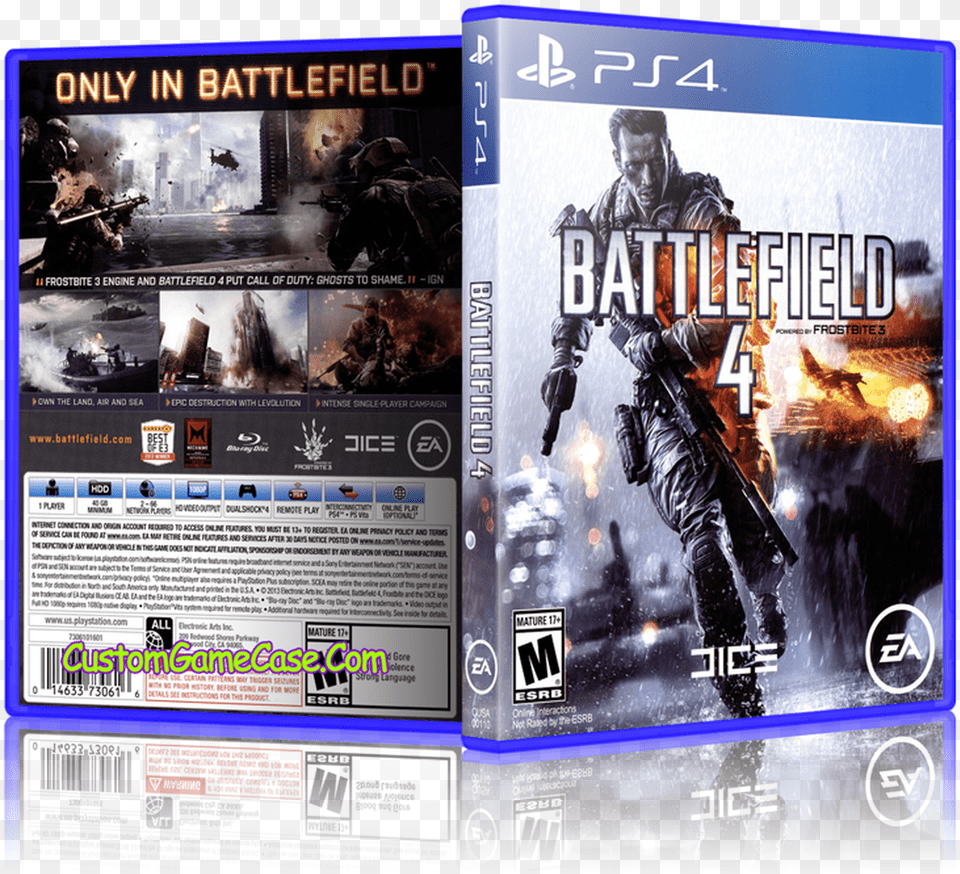 Sony Playstation 4 Ps4 Battlefield 4 Cover, Advertisement, Poster, Adult, Person Png Image