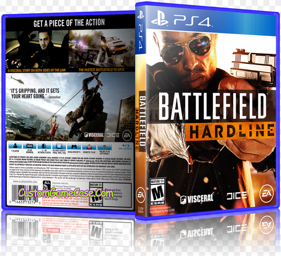 Sony Playstation 4 Ps4 Battlefield Hardline Ps4 Cover, Accessories, Sunglasses, Advertisement, Poster Png
