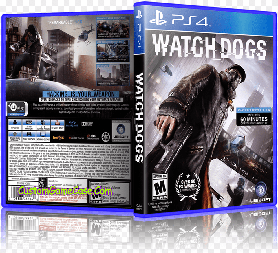 Sony Playstation 4 Ps4 Watch Dogs 1 Ps4 Cover, Advertisement, Poster, Clothing, Coat Png Image