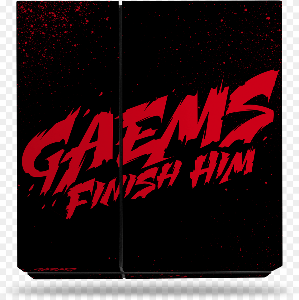 Sony Ps4 Finish Him Decal Skin Kit Graphic Design, Text, Logo Free Png