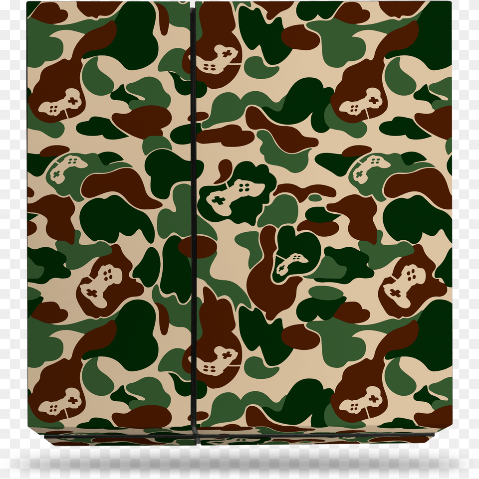 Sony Ps4 Khaki Game Camo Decal Skin Kit Black And White Bape, Military, Military Uniform, Camouflage, Baby Free Png Download
