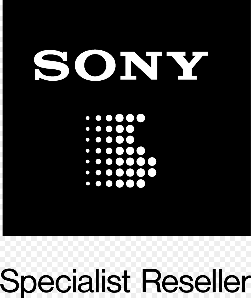 Sony Specialist Dealer Logo Black And White Sony Corporation, Text, Symbol, Number Png