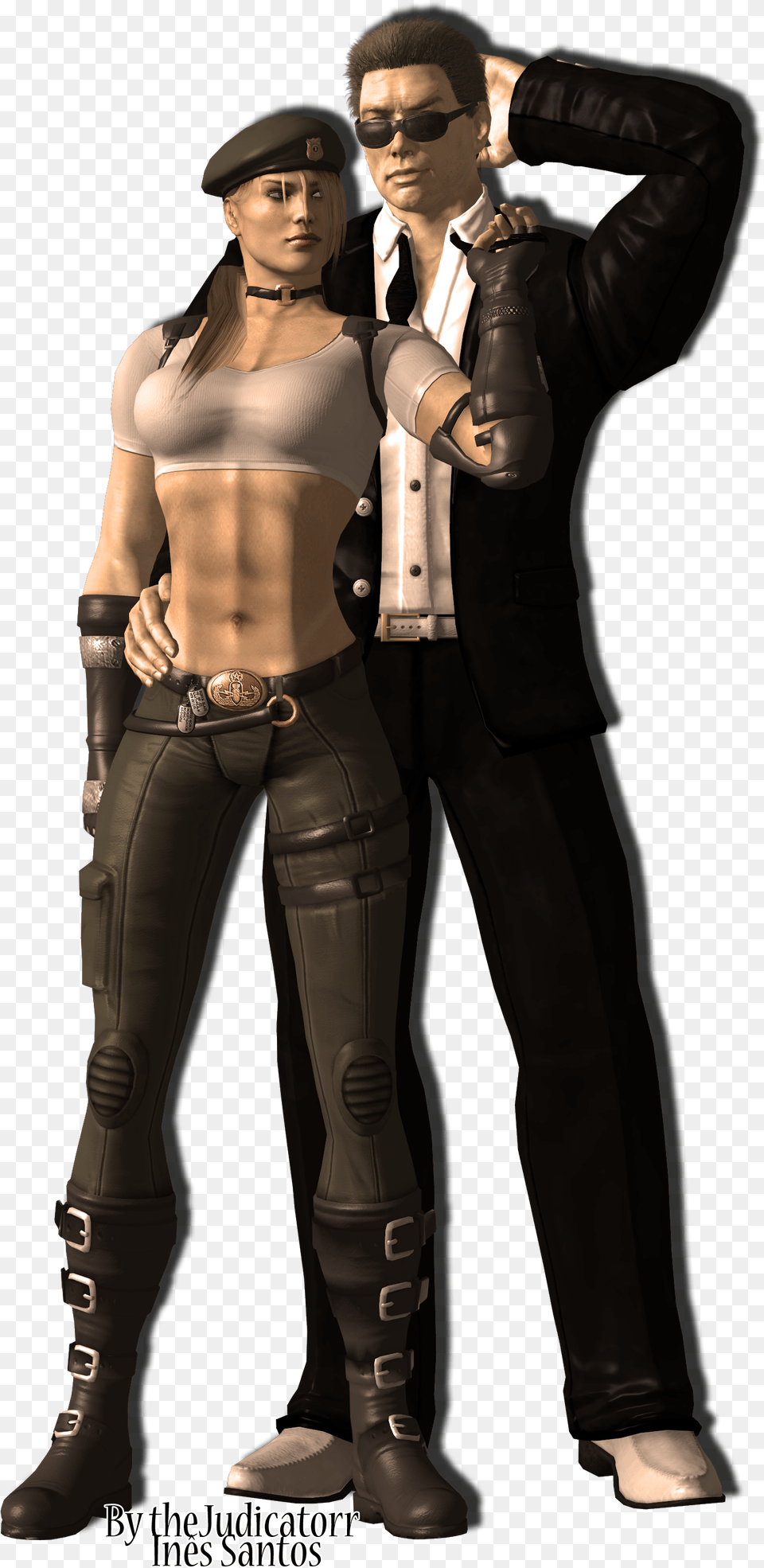 Sonya And Johnny Cage By Yneziinha Johnny Cage Sonya Sonya Y Johnny Cage, Adult, Person, Man, Male Free Transparent Png