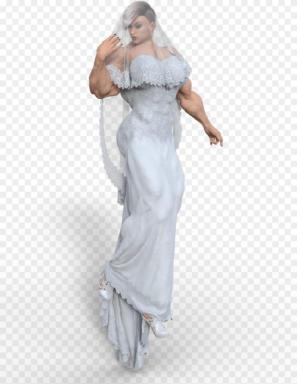 Sonya G8 Wedding Dress Test By Reddofnonnac Muscle Gown, Wedding Gown, Clothing, Fashion, Formal Wear Free Png Download