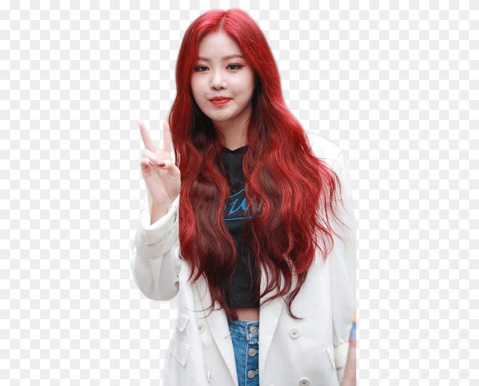 Soojin Gidle Red Hair, Adult, Person, Woman, Female Free Png