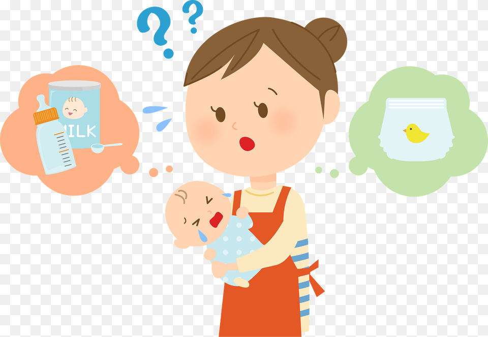 Sophia Mother Is Holding A Crying Baby And Wondering What To Do Clipart, Face, Head, Person, Animal Free Transparent Png