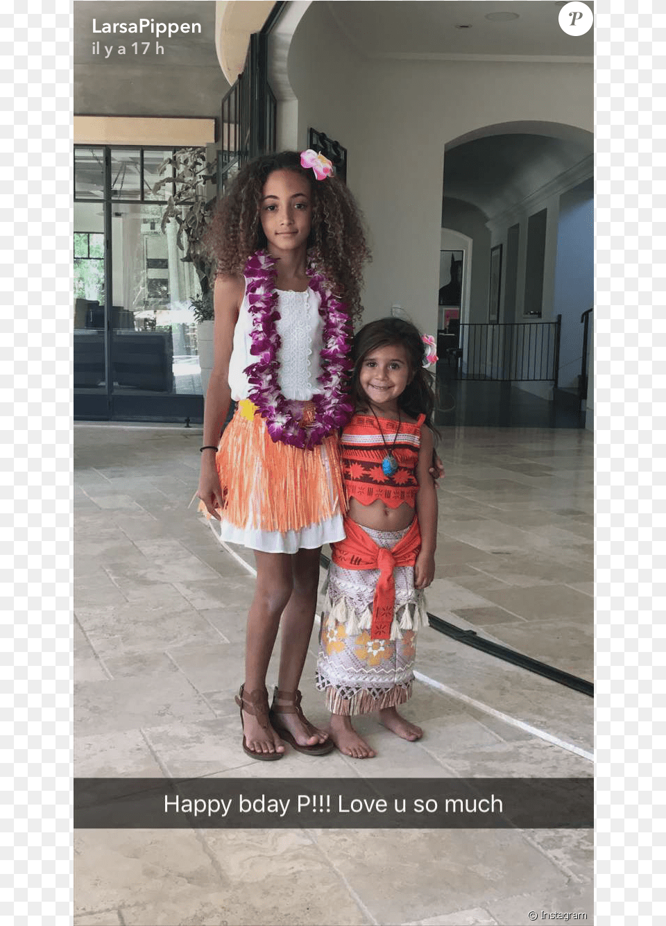Sophia Pippen Au Ct De Penelope Disick Le 25 Juin North And Penelope Moana Birthday, Accessories, Plant, Clothing, Costume Free Png