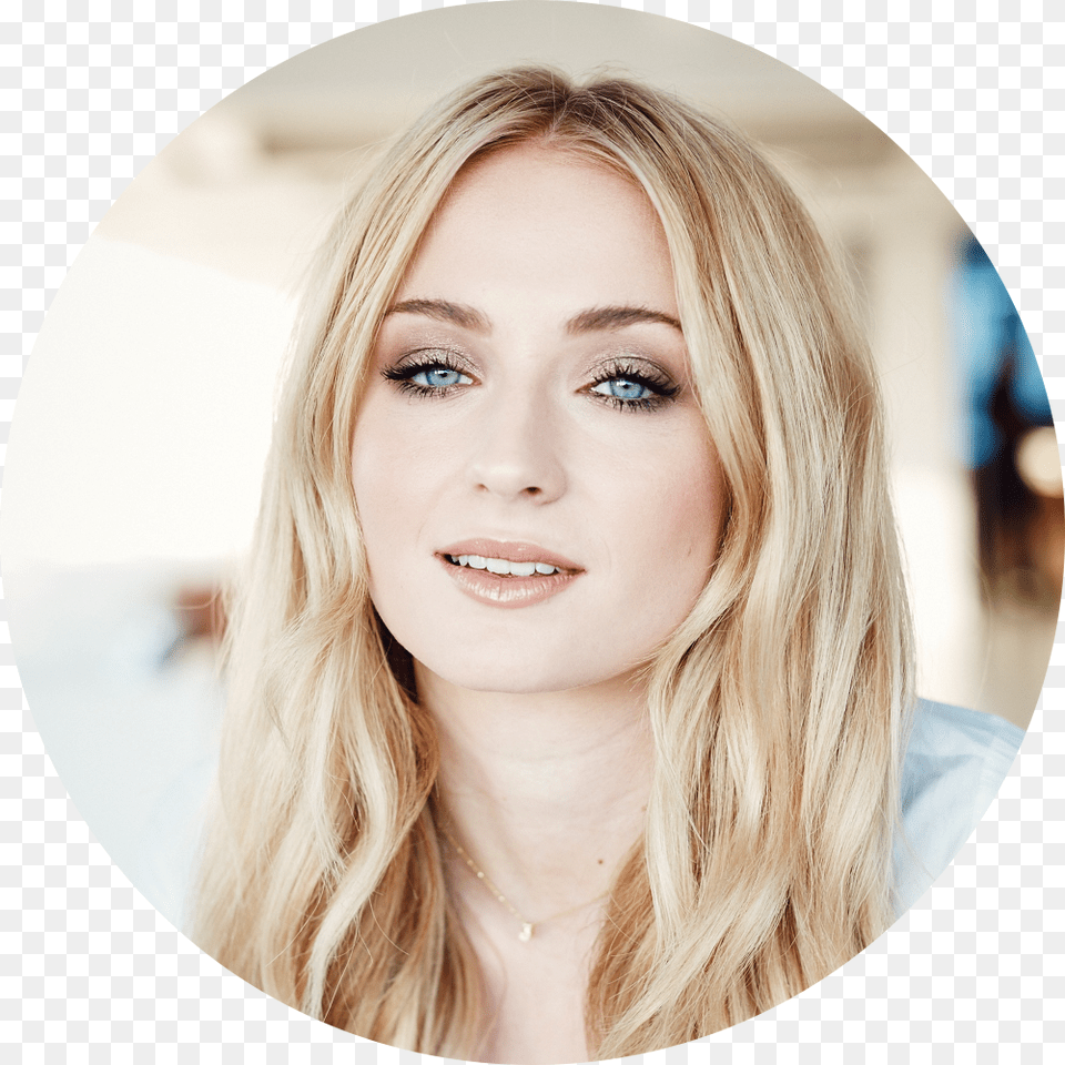 Sophie Turner Actress Most Beautiful Hollywood Actress, Head, Blonde, Face, Portrait Png