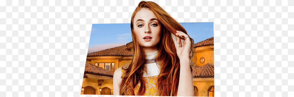 Sophie Turner Dark Eye, Face, Head, Person, Photography Png Image