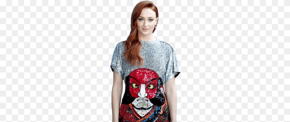 Sophie Turner On Her 39most Transformative Role Yet39 Game Of Thrones, Adult, T-shirt, Person, Woman Png Image