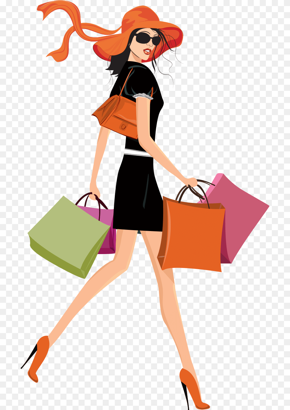 Sophisticated Women Clip Art, Shopping, Person, Woman, Adult Free Transparent Png