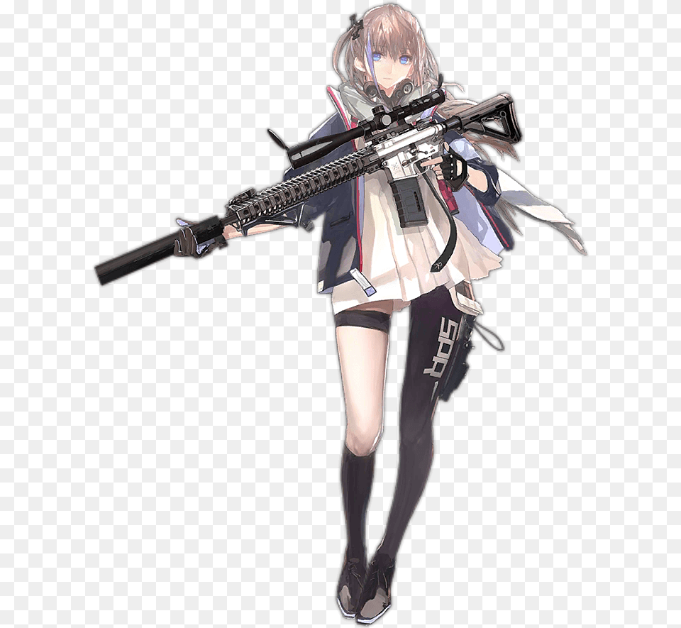 Sopmod Ii The Backup Squad Can Hold Them Off For M4 Carbine Girls Frontline, Book, Publication, Comics, Gun Free Png Download