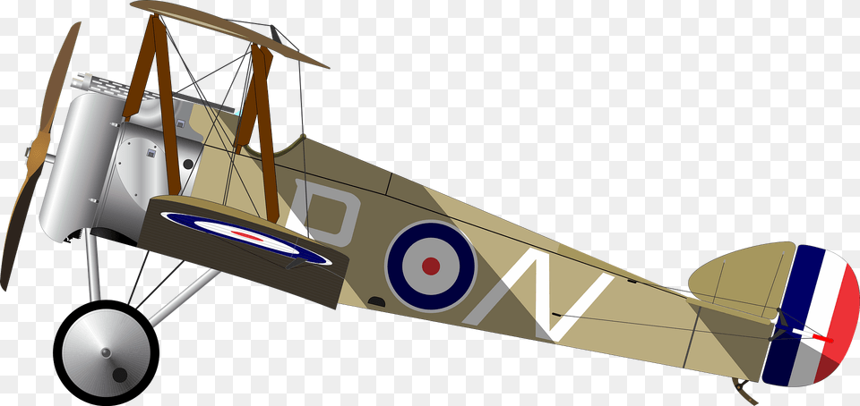 Sopwith Camel Clipart, Aircraft, Airplane, Biplane, Transportation Png Image