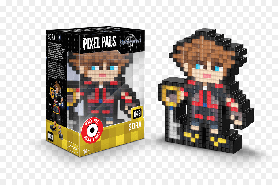 Sora 49 Kingdom Hearts Kingdom Hearts Pixel Pals, Person, Face, Head Free Transparent Png