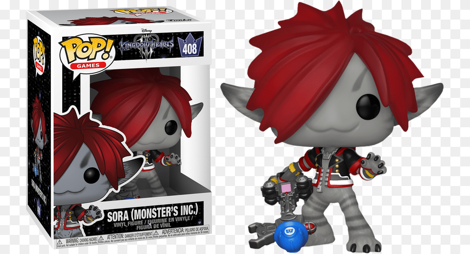 Sora Monsteru0027s Inc Kingdom Hearts 408 Damaged 710 Sora Monsters Inc Funko, Book, Comics, Publication, Baby Free Png Download