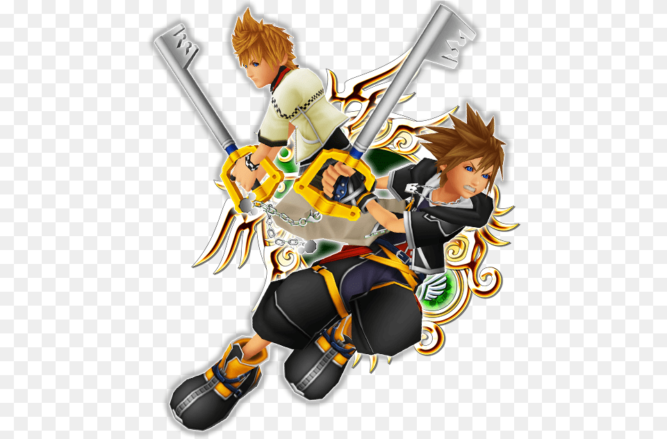 Sora Roxas Sora X Roxas Kingdom Hearts, Publication, Book, Comics, Person Png Image