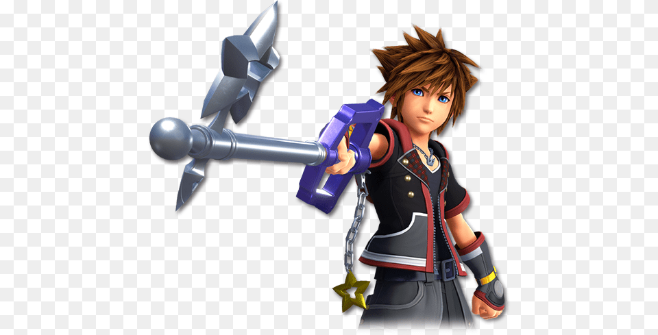 Sora With Starlight Keyblade Kh3 Starlight, Book, Comics, Publication, Person Png Image