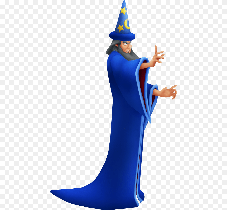Sorcerer Clipart Angry Kingdom Hearts Yen Sid, Clothing, Hat, Adult, Person Free Png