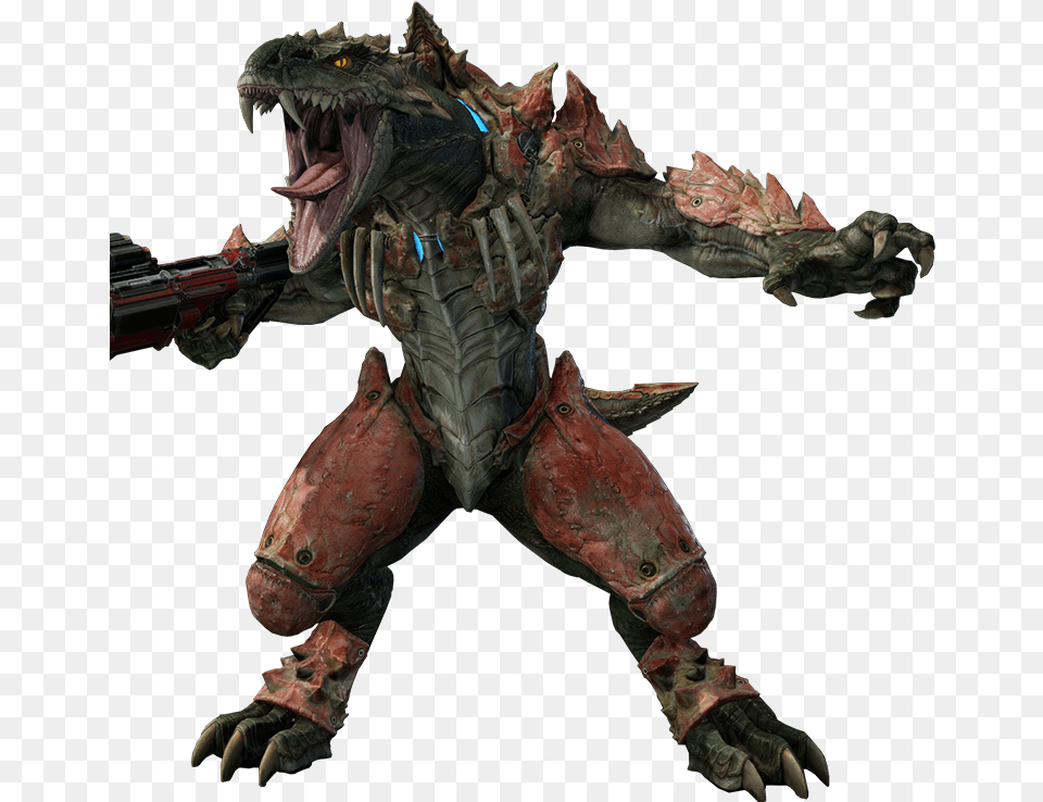 Sorlag Sorlag Quake Champions, Animal, Dinosaur, Reptile, Gun Png