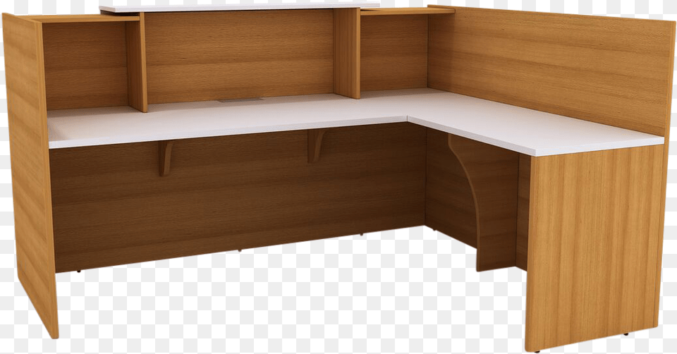 Sorrento Reception Counterclass Lazy Writing Desk, Wood, Table, Plywood, Furniture Png