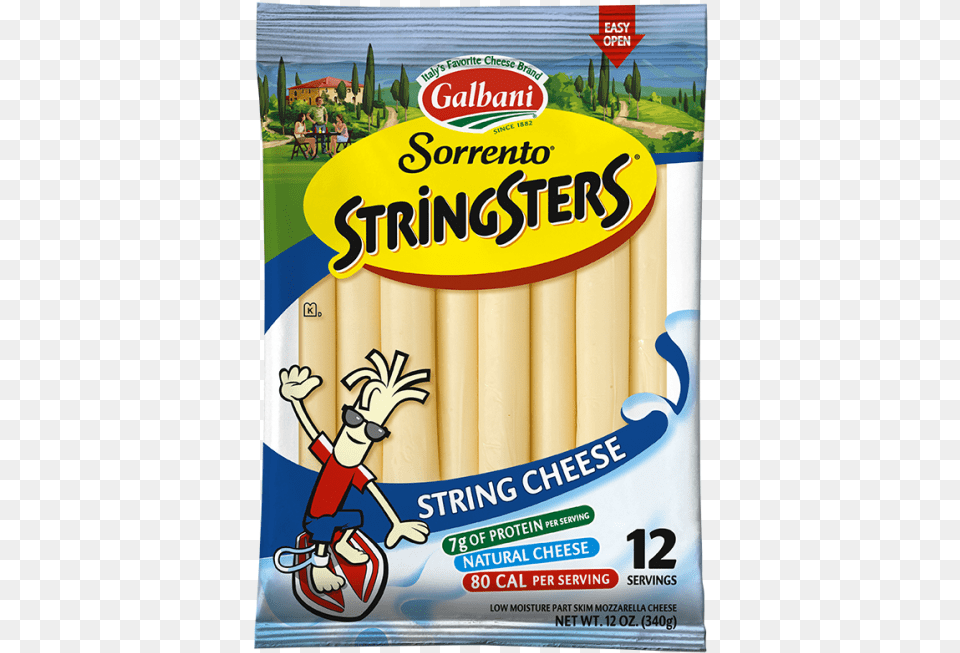 Sorrento String Cheese, Advertisement, Poster, Person, Food Free Png Download