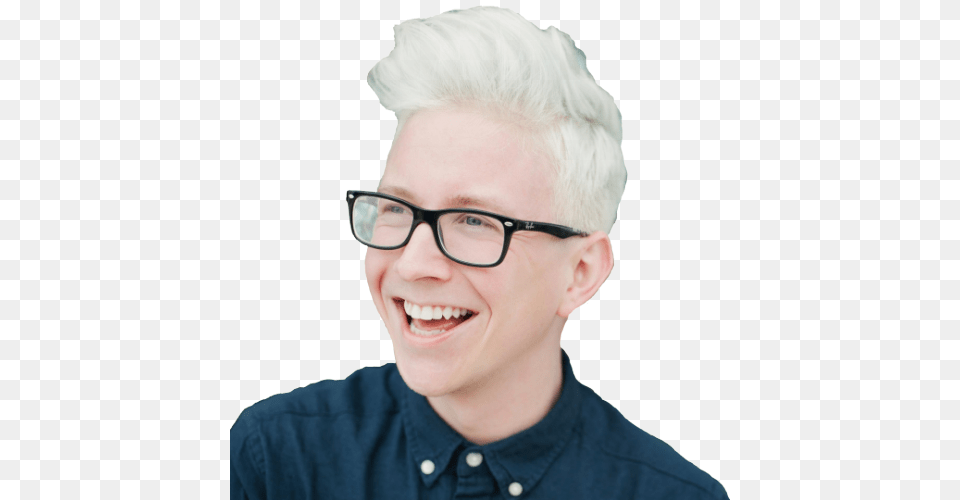 Sorry I Deleted This Earlier Tyler Oakley Silver Lilac Hair, Accessories, Person, Man, Male Free Png Download