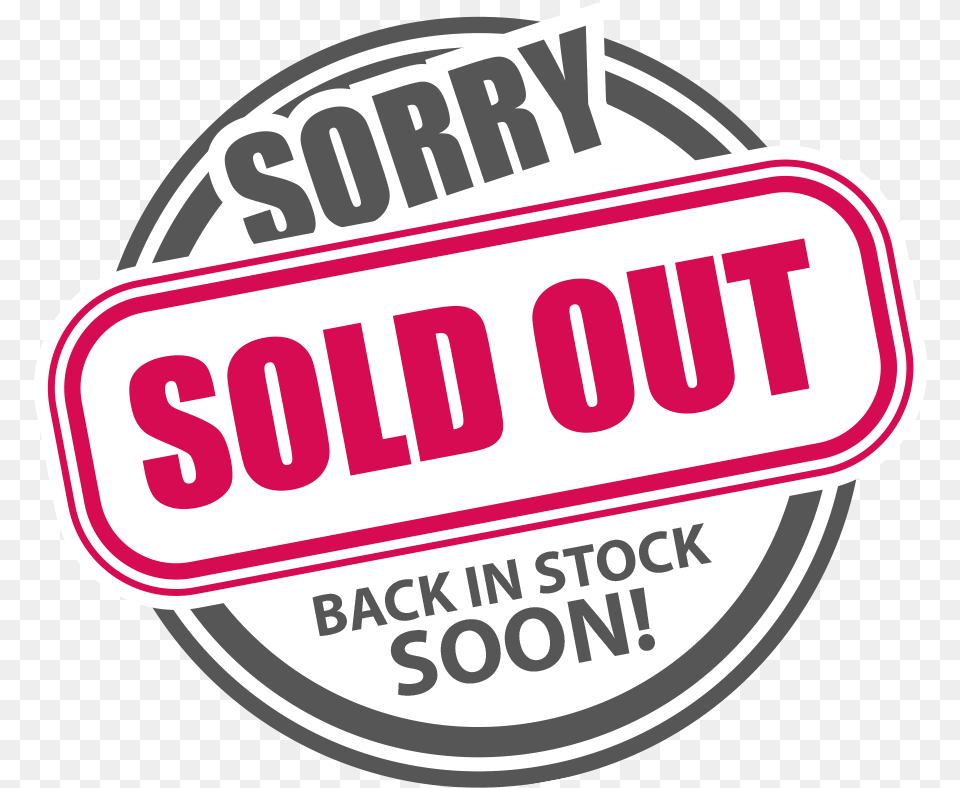 Sorry Sold Out Picture Emblem, Sticker, Logo, First Aid, Badge Free Transparent Png