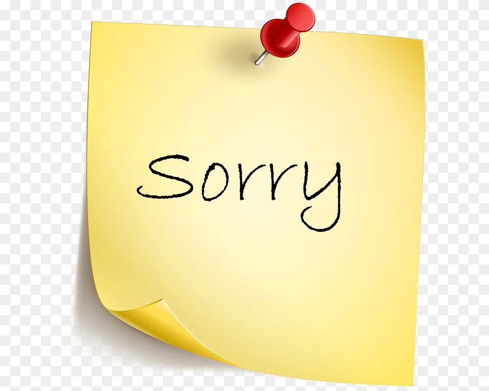 Sorry Transparent Background Handwriting, Text, White Board Free Png Download