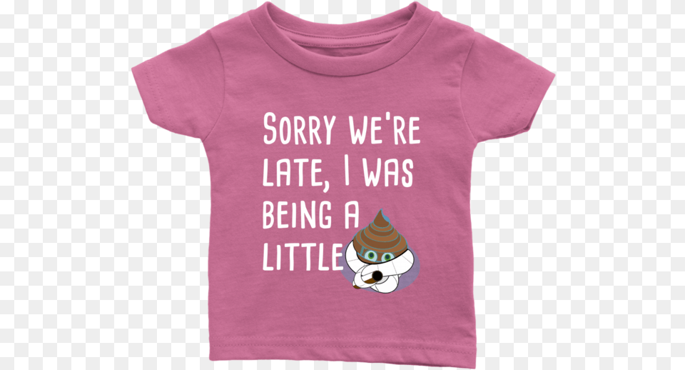 Sorry We Re Late Cartoon, Clothing, T-shirt, Shirt Free Png Download