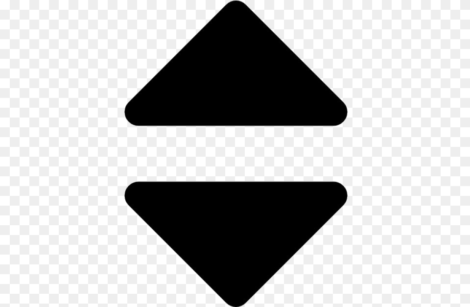 Sort Arrow Photo, Triangle, Symbol, Blackboard, Sign Png