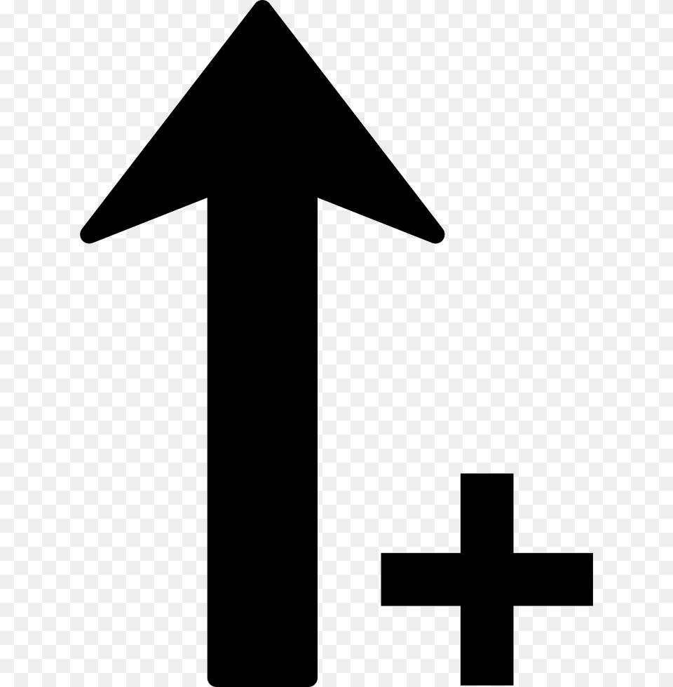 Sort Up Ascending Arrow With Plus Sign Icon, Cross, Symbol, People, Person Free Transparent Png