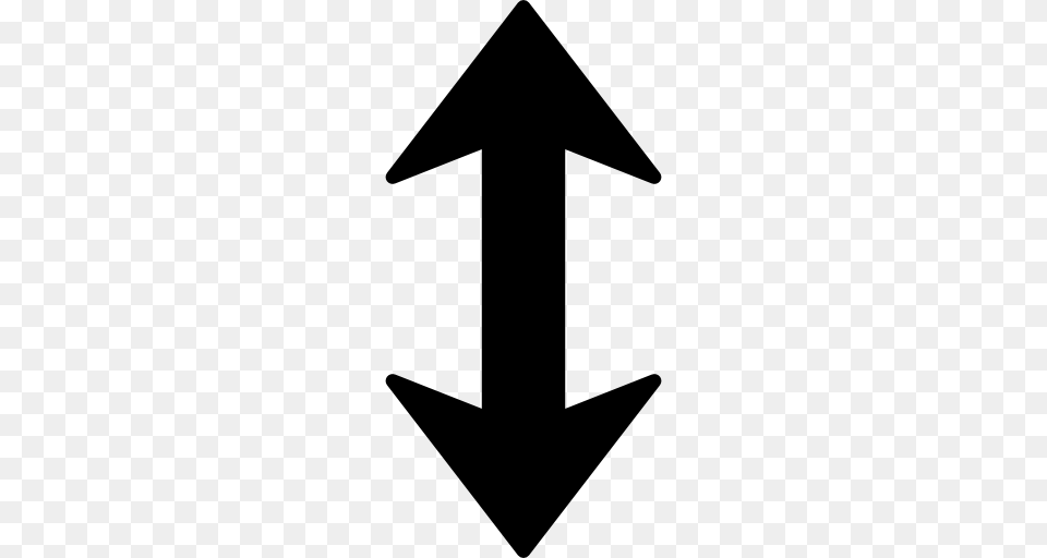 Sort Up Or Down Double Arrow Symbol, Cross, Sign Free Transparent Png
