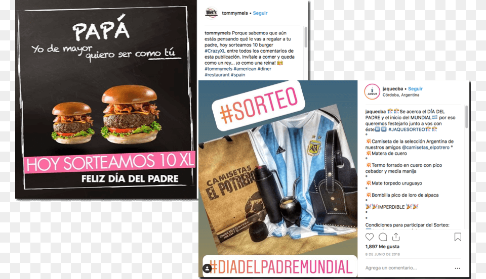 Sorteo Dia Del Padre Instagram Slider, Food, Advertisement, Poster, Burger Free Transparent Png