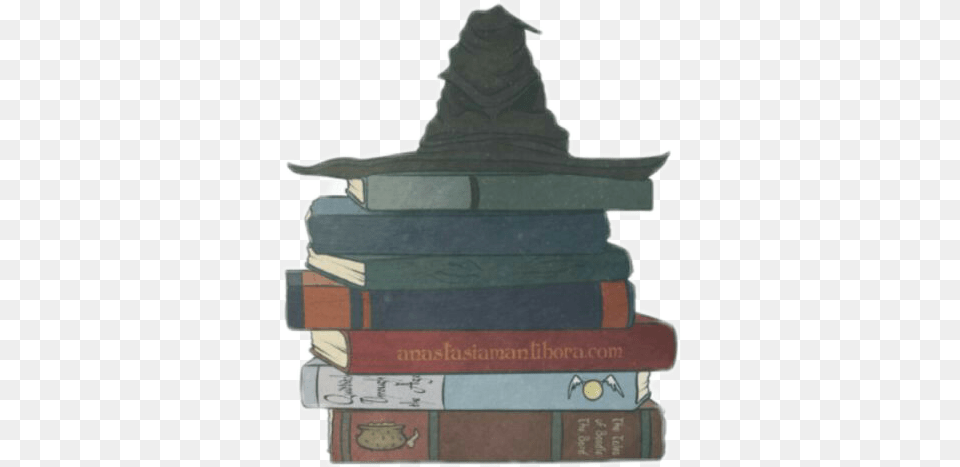 Sorting Hat Harry Potter Aesthetic Harry Potter Background, Book, Publication, Indoors, Library Png Image