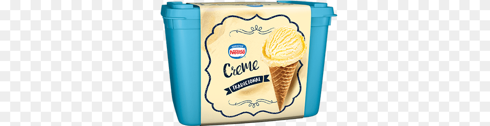 Sorvete Nestl Creme Tradicional Sorvete Nestle Tradicional, Cream, Dessert, Food, Ice Cream Png