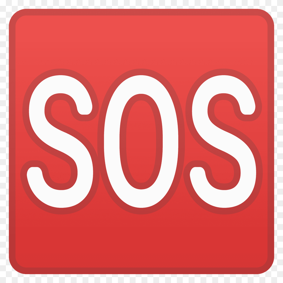 Sos Button Emoji Clipart, Symbol, Sign, Number, Text Png Image