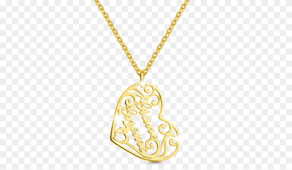 Soufeel Heart Name Necklace, Accessories, Jewelry, Pendant, Locket Png Image