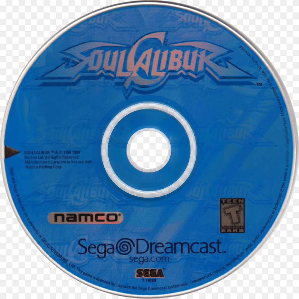 Soul Calibur Dreamcast Soul Calibur Dreamcast Disc, Disk, Dvd Free Png Download