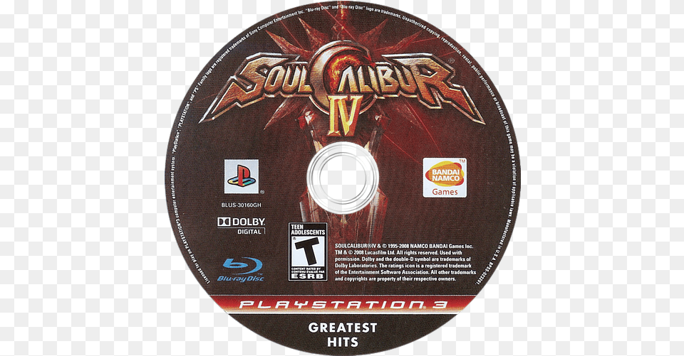 Soul Calibur Iv Need For Speed Undercover Disc, Disk, Dvd Free Png Download