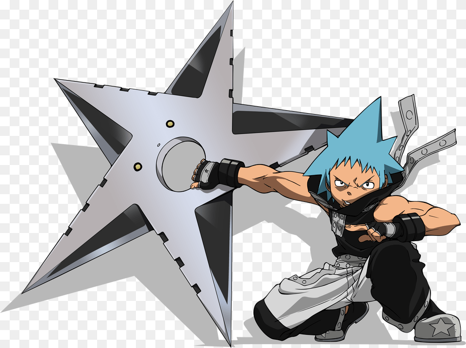 Soul Eater Black Star Y Tsubaki Full Size Black Star Soul Eater, Book, Comics, Publication, Adult Free Transparent Png