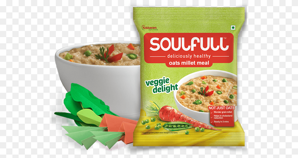 Soulfull Oat Millet Meal Soulful Oats Millet Meal Millet Masala, Breakfast, Food, Lunch, Oatmeal Free Transparent Png