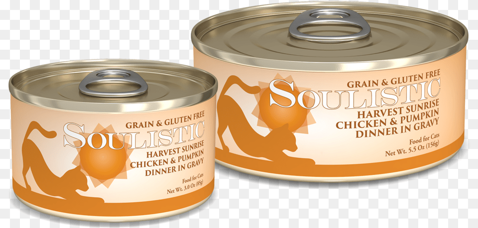 Soulistic Harvest Sunrise Comb Cans Soulistic Cat Food, Aluminium, Can, Canned Goods, Tin Png Image